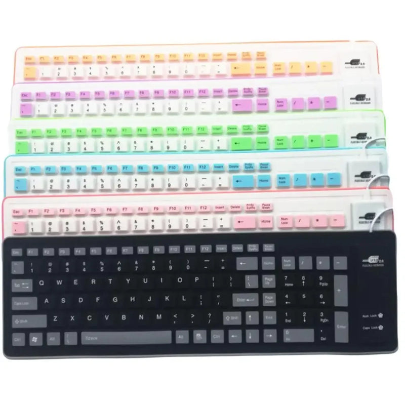 Teclado Silencioso e Resistente de silicone